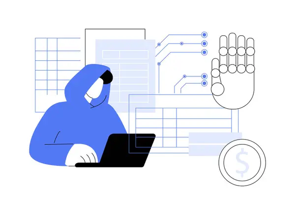 AI-powered fraud detection abstract art