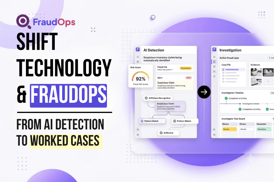 Graphic showing SHIFT Technology and FraudOps, how they work together.