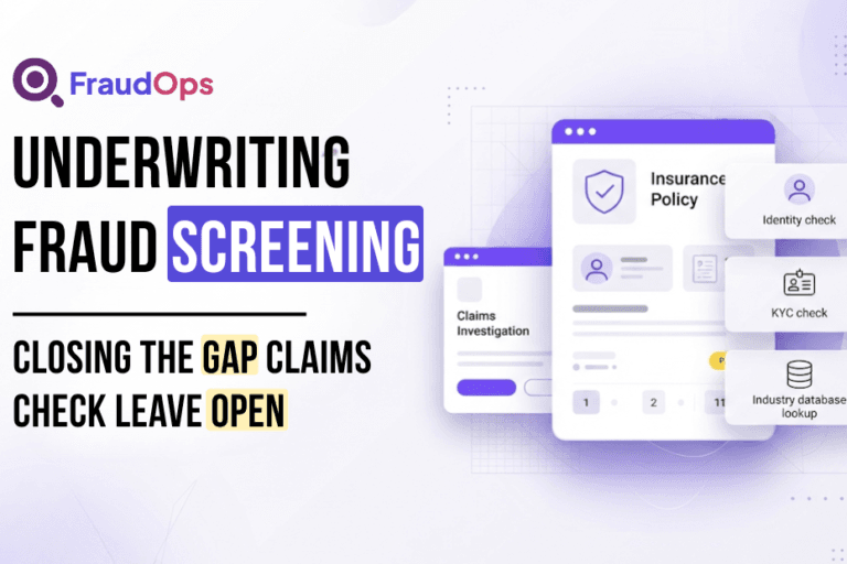 Feature image showing underwriting fraud screening.