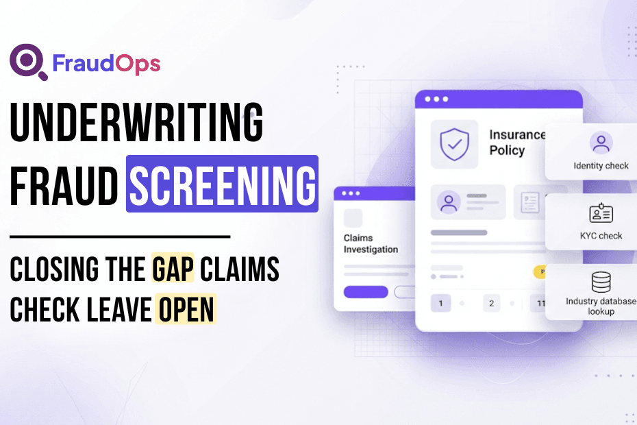 Feature image showing underwriting fraud screening.